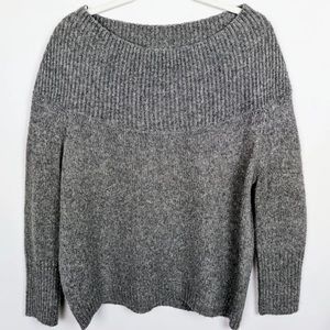 Zara off the shoulder wool mohair sweater